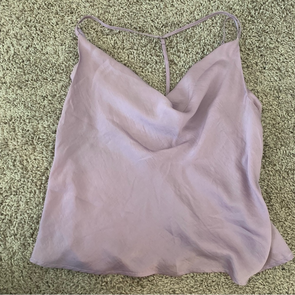 Purple Silk Tank Top